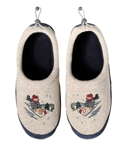Kids' Sweater Fleece Slippers, Motif
