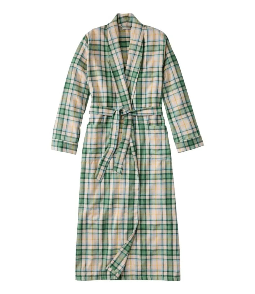 Women's Scotch Plaid Flannel Robe