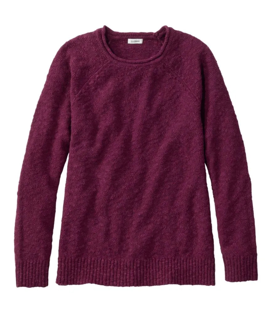Women's Midweight Cotton Slub Rollneck Pullover