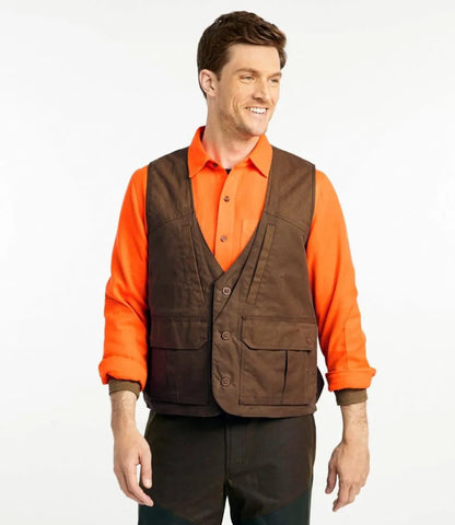 Men's Double L Waxed-Cotton Upland Vest