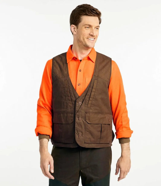Men's Double L Waxed-Cotton Upland Vest