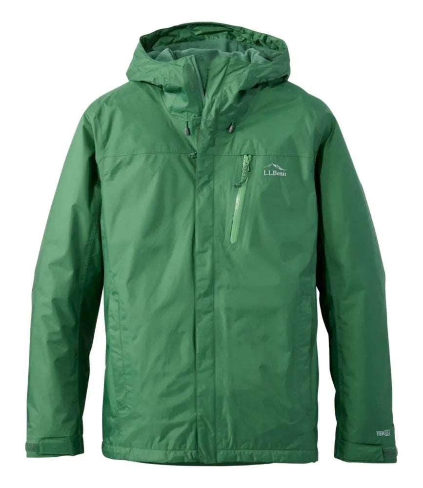 Men's Trail Model Rain Jacket, Fleece-Lined