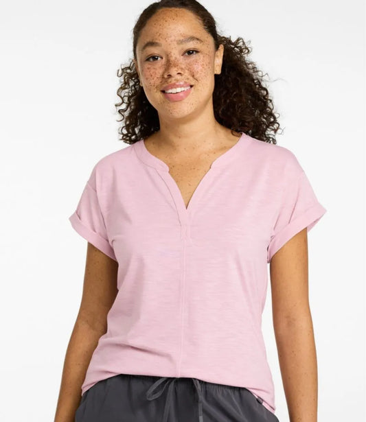 Women's Streamside Tee, Short-Sleeve Splitneck