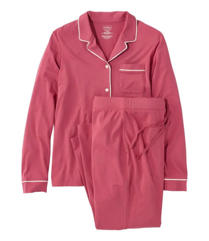 Women's Super-Soft Shrink-Free Pajama Set, Button-Front
