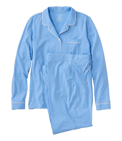 Women's Super-Soft Shrink-Free Pajama Set, Button-Front