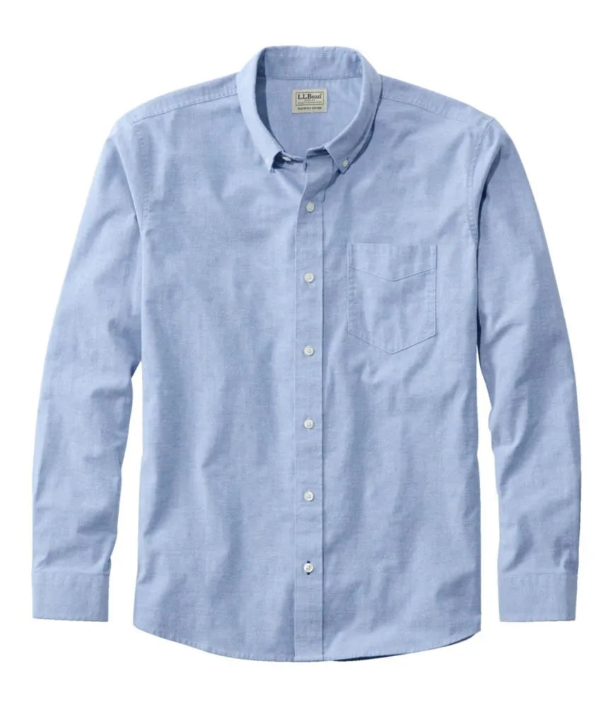 Men's Comfort Stretch® Oxford Shirt, Slightly Fitted Untucked Fit