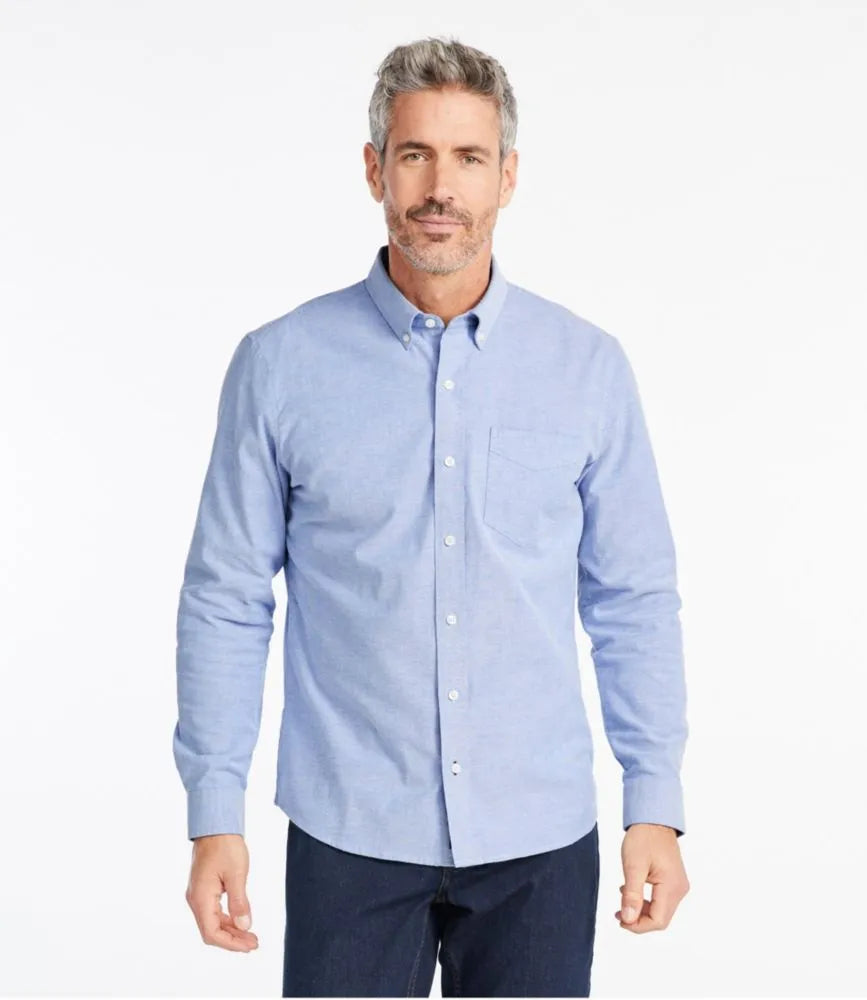 Men's Comfort Stretch® Oxford Shirt, Slightly Fitted Untucked Fit