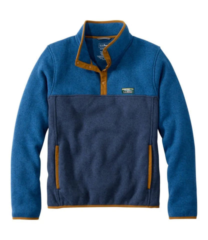 Men's L.L.Bean Sweater Fleece Pullover, Colorblock