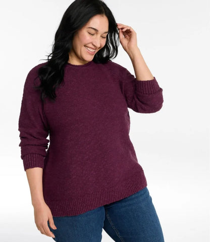 Women's Midweight Cotton Slub Rollneck Pullover