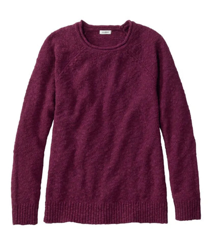 Women's Midweight Cotton Slub Rollneck Pullover