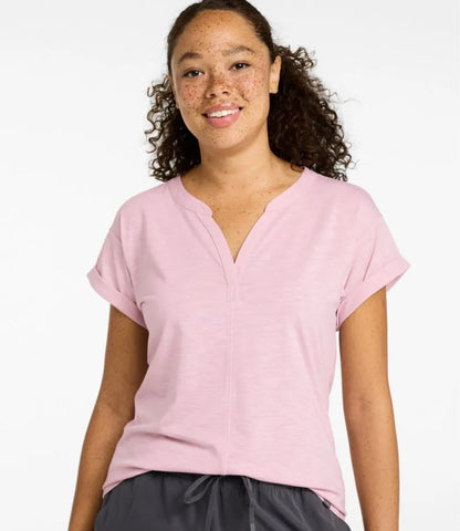 Women's Streamside Tee, Short-Sleeve Splitneck