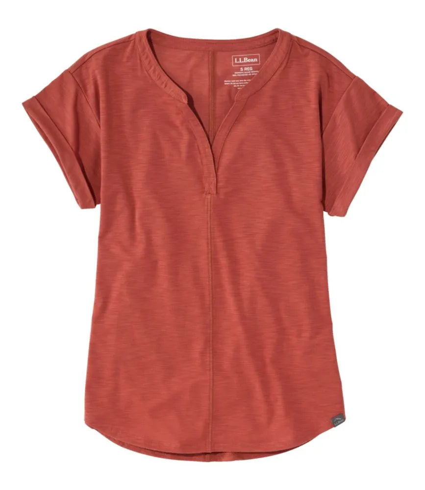 Women's Streamside Tee, Short-Sleeve Splitneck