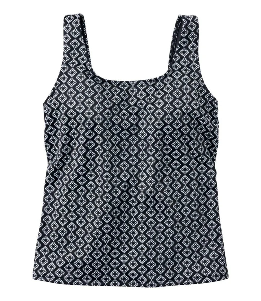 Women's BeanSport Swimwear, Scoopneck Tankini Top, Print