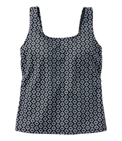 Women's BeanSport Swimwear, Scoopneck Tankini Top, Print