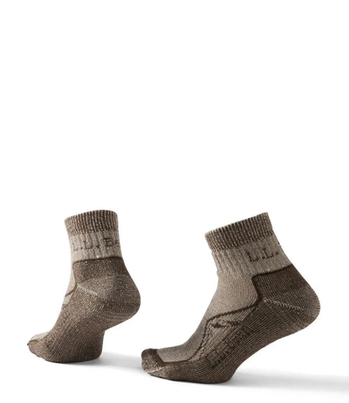 Adults' Cresta Wool Midweight Hiking Socks, Quarter-Crew