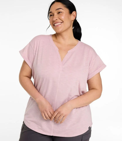 Women's Streamside Tee, Short-Sleeve Splitneck