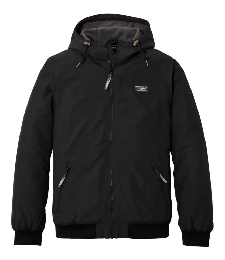 Men's Insulated 3-Season Bomber Hooded Jacket
