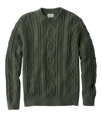 Men's Bean's Heritage Soft Cotton Fisherman Sweater, Crewneck