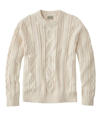 Men's Bean's Heritage Soft Cotton Fisherman Sweater, Crewneck