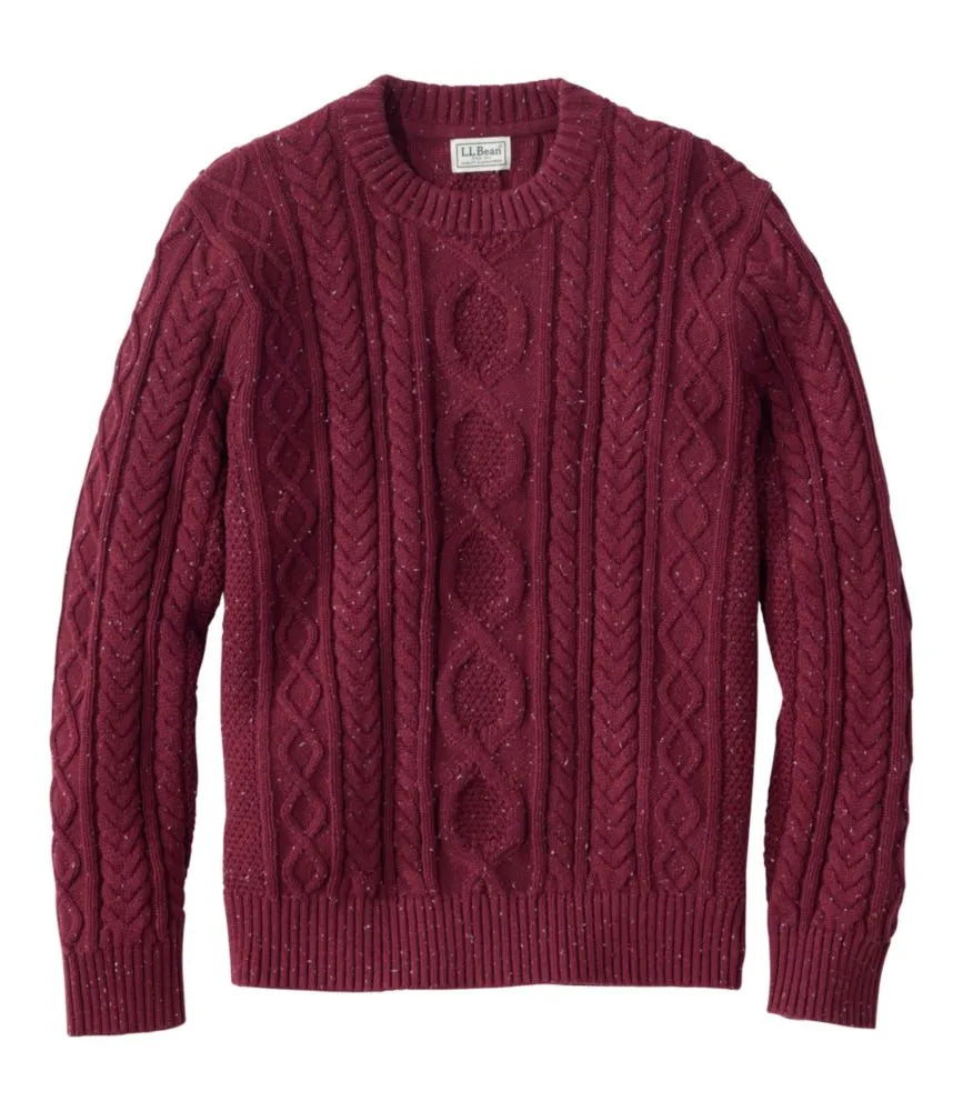 Men's Bean's Heritage Soft Cotton Fisherman Sweater, Crewneck