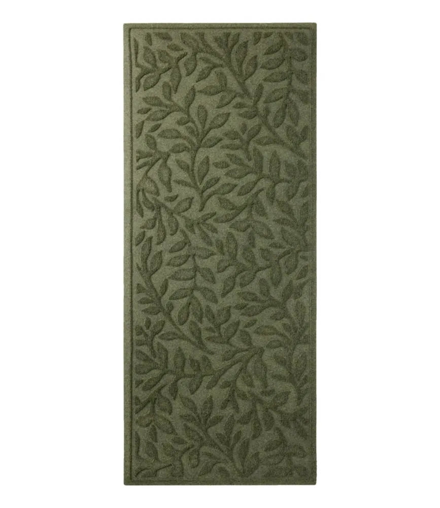 Heavyweight Recycled Waterhog Mat Runner, Woodland Leaf