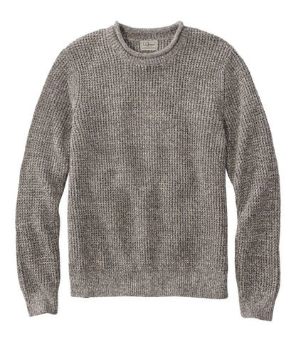 Men's L.L.Bean Organic Cotton Waffle Sweater, Rollneck Crew