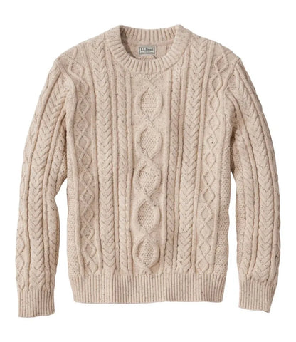 Men's Bean's Heritage Soft Cotton Fisherman Sweater, Crewneck