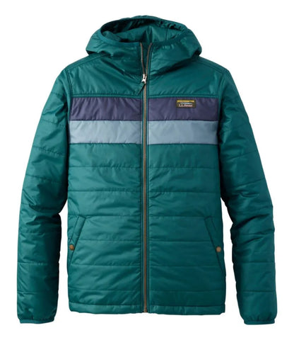Men's Mountain Classic Puffer Hooded Jacket, Colorblock