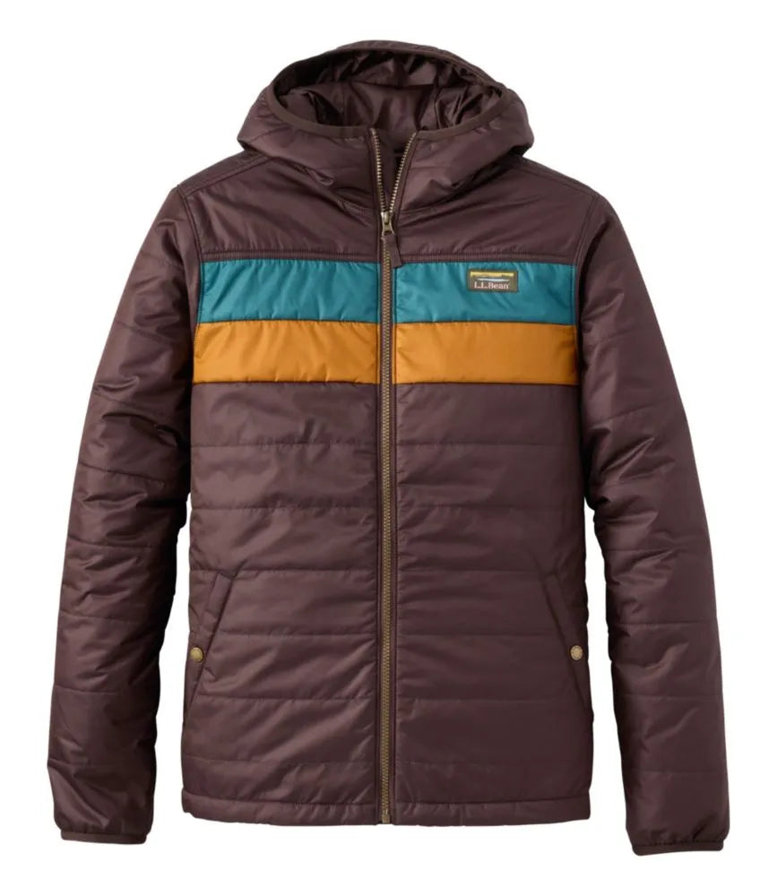 Men's Mountain Classic Puffer Hooded Jacket, Colorblock