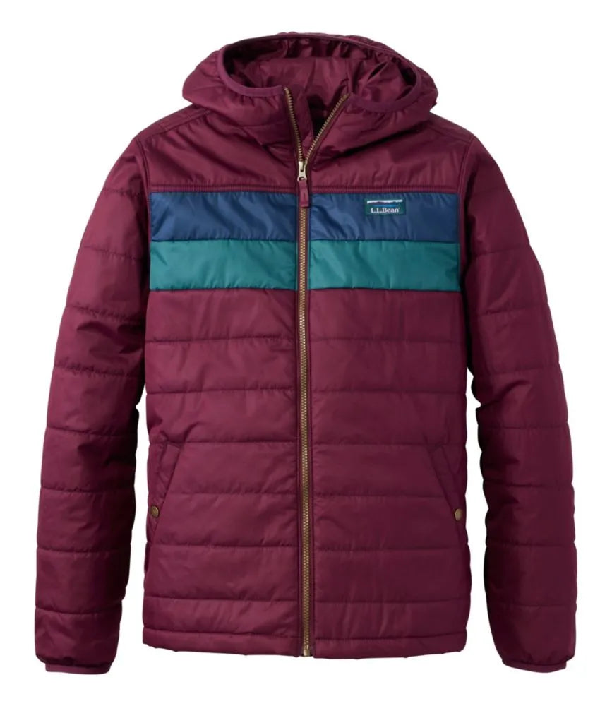 Men's Mountain Classic Puffer Hooded Jacket, Colorblock