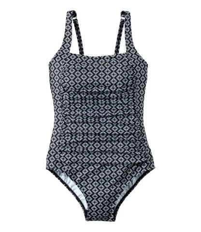 Women's BeanSport Swimwear, Squareneck Tanksuit Print