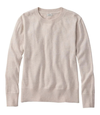 Women's Cotton/Cashmere Sweater, Crewneck