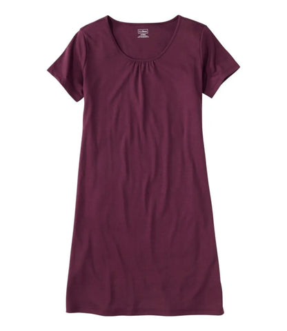 Women's Supima® Nightgown, Short-Sleeve