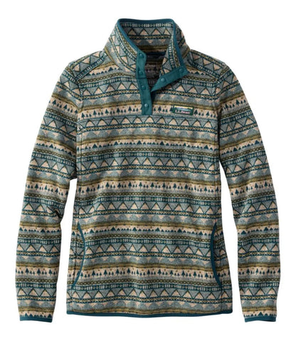 Women's L.L.Bean Sweater Fleece Pullover, Print