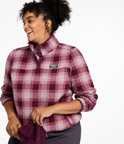 Women's L.L.Bean Sweater Fleece Pullover, Print