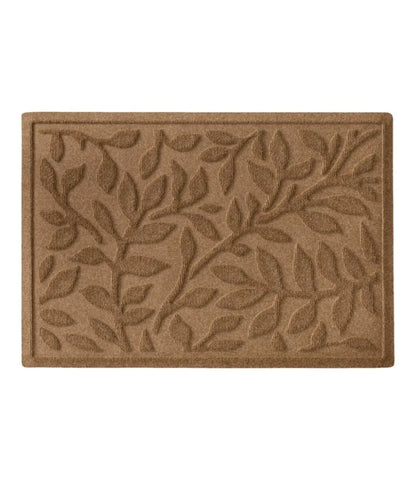 Heavyweight Recycled Waterhog Doormat, Woodland Leaf