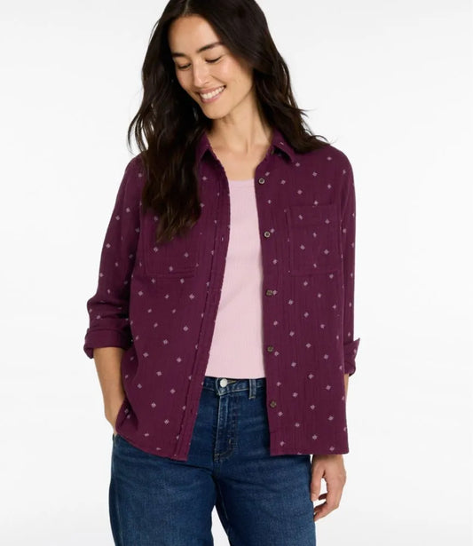 Women's Cloud Gauze Shirt, Long-Sleeve
