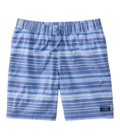 Men's Vacationland Stretch Swim Trunks, Print, 8"