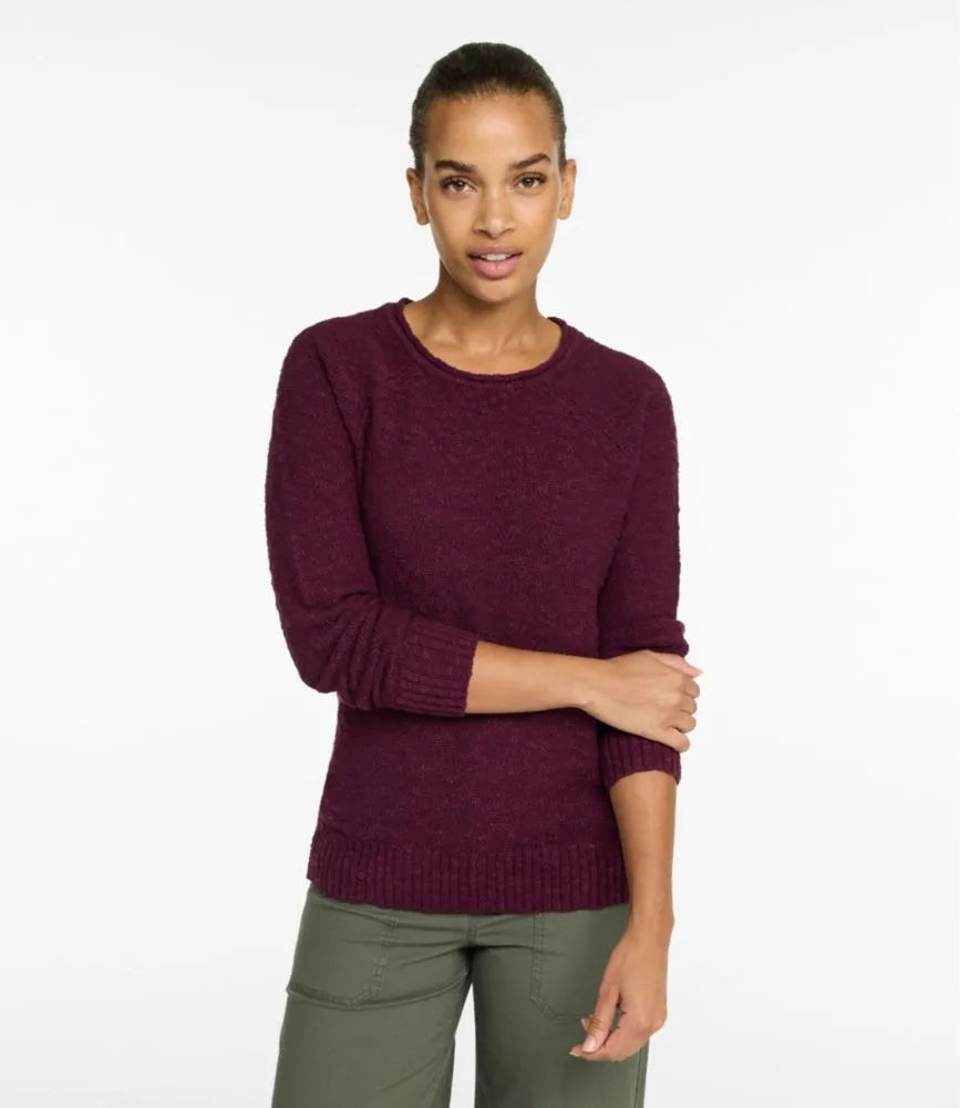 Women's Midweight Cotton Slub Rollneck Pullover