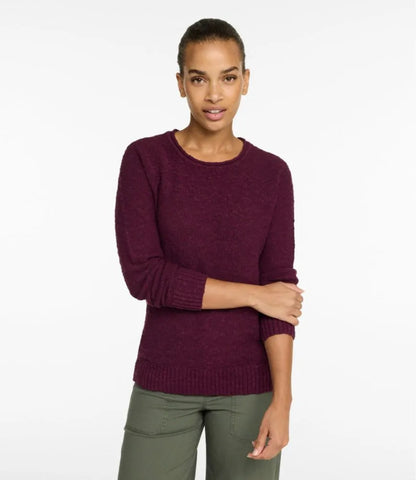 Women's Midweight Cotton Slub Rollneck Pullover