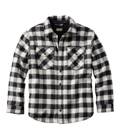 Men's Maine Guide Sherpa Lined Wool Shirt