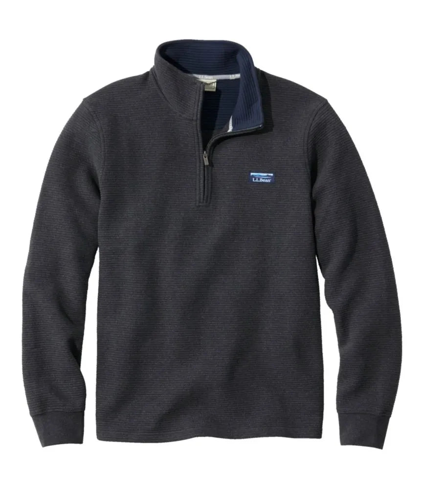 Men's Lakewashed Double-Knit Quarter-Zip Pullover