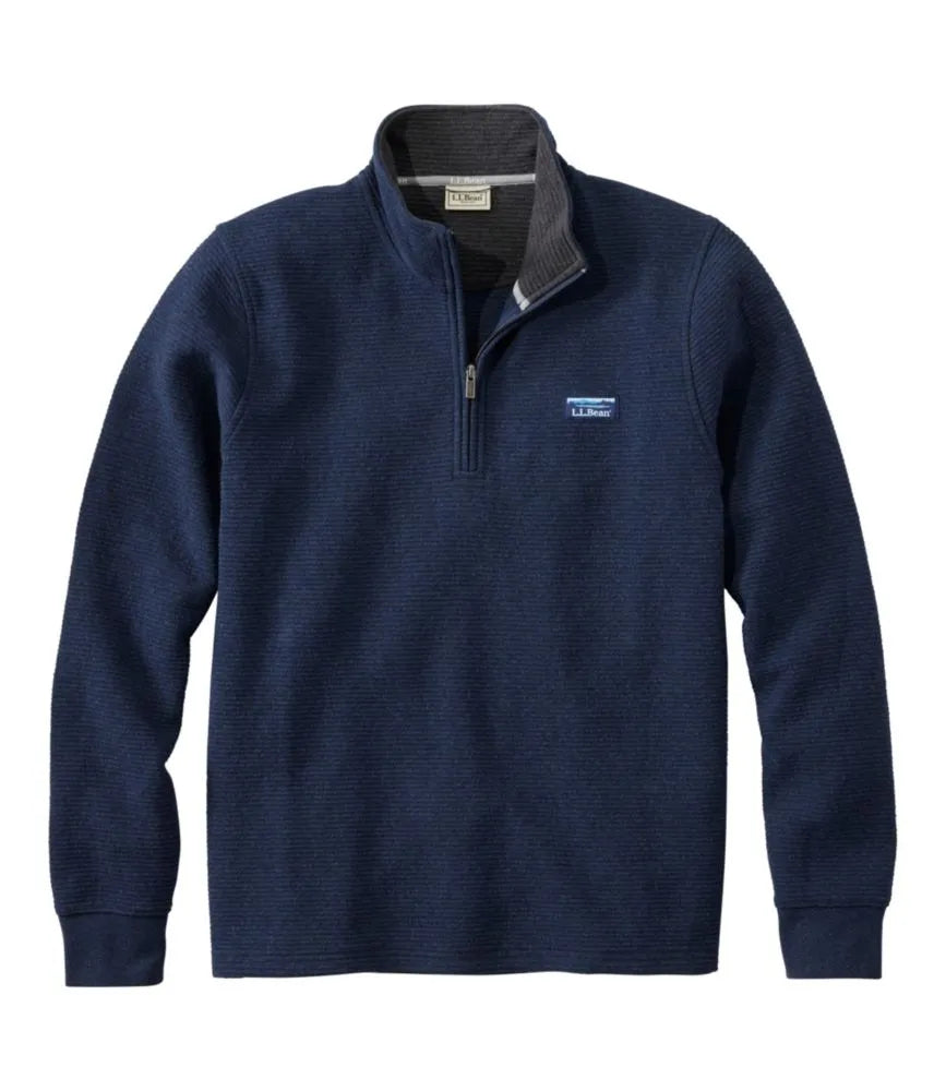 Men's Lakewashed Double-Knit Quarter-Zip Pullover
