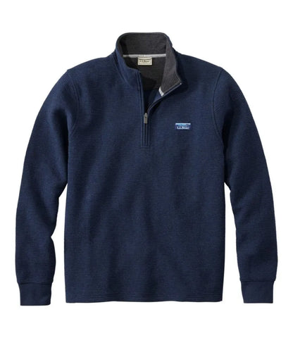 Men's Lakewashed Double-Knit Quarter-Zip Pullover