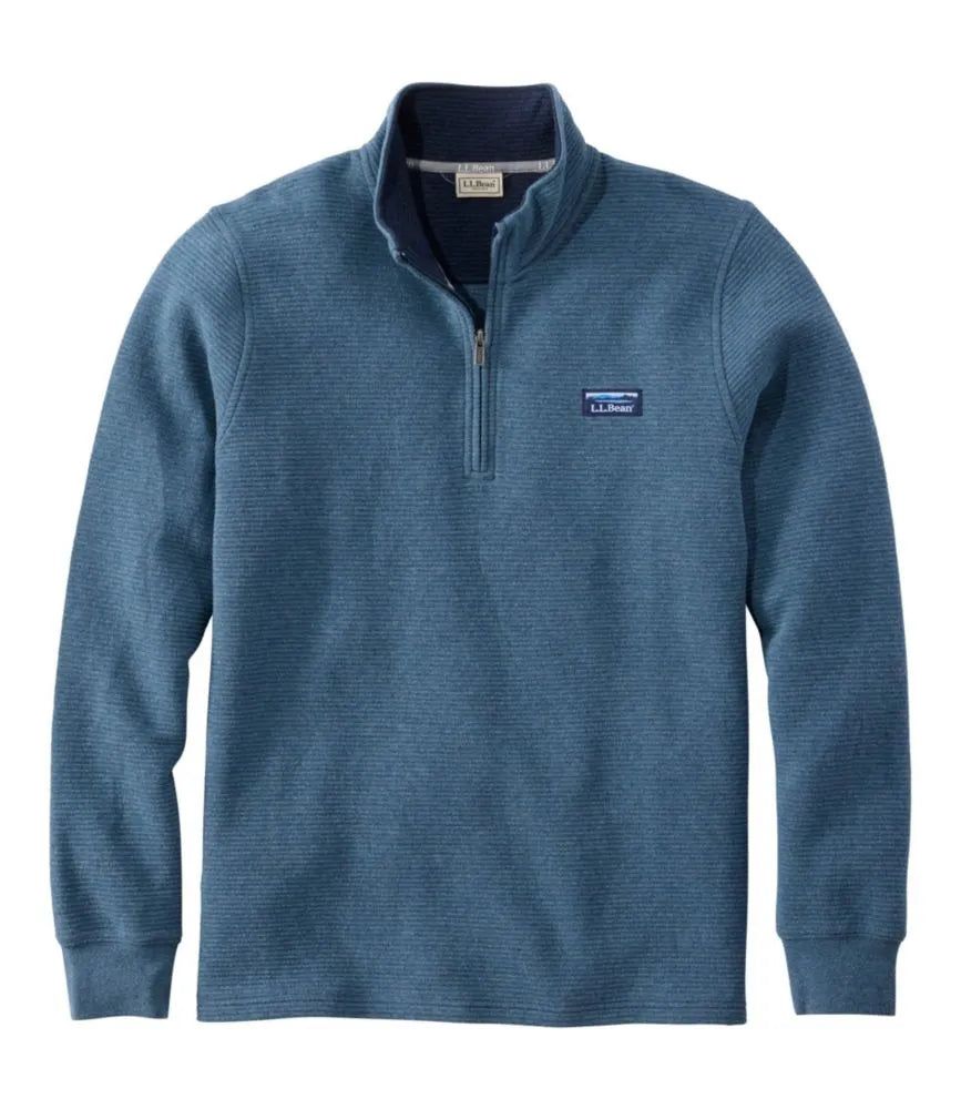 Men's Lakewashed Double-Knit Quarter-Zip Pullover