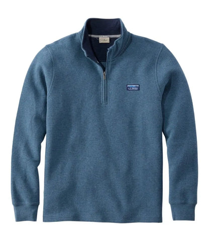 Men's Lakewashed Double-Knit Quarter-Zip Pullover
