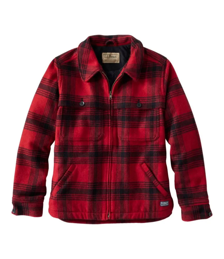 Women's Maine Guide Zip Front Jac-Shirt with PrimaLoft, Plaid