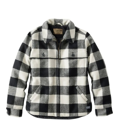 Women's Maine Guide Zip Front Jac-Shirt with PrimaLoft, Plaid
