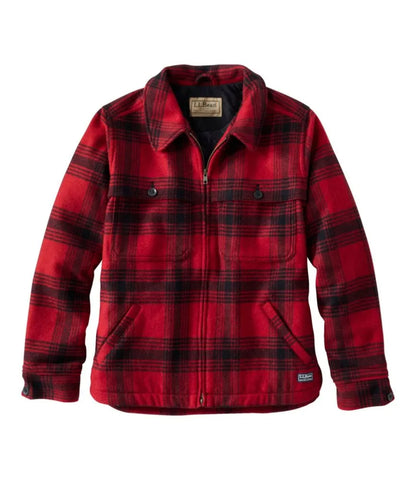 Women's Maine Guide Zip Front Jac-Shirt with PrimaLoft, Plaid