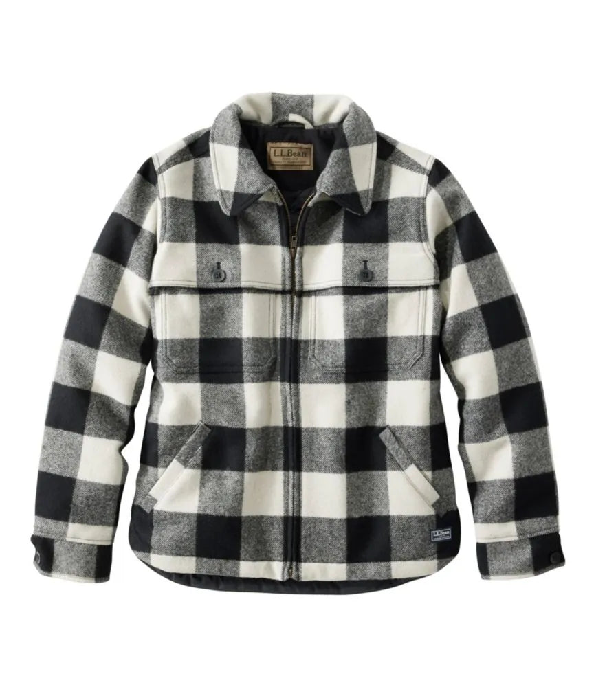 Women's Maine Guide Zip Front Jac-Shirt with PrimaLoft, Plaid